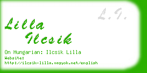 lilla ilcsik business card